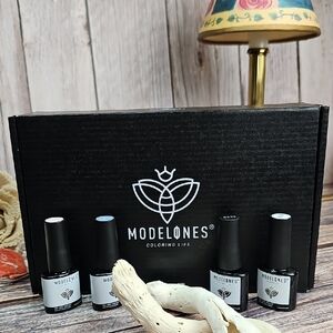NEW MODELONES COLORING LIFE GEL NAIL POLISH KIT WITH UV LIGHT
